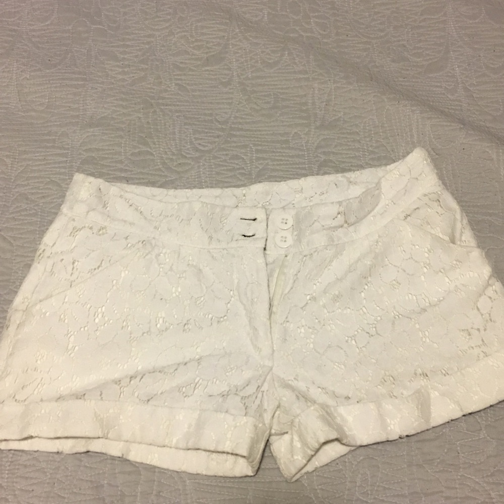 White dressy shorts